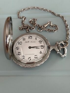 Belle Suisse Silver Pocket Watch